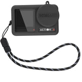 Estuche de silicona a prueba de golpes con tapa de lente y correa para DJI OSMO Action 4/3 STARTRC